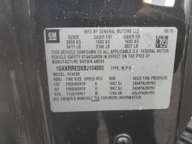 1GKKRREDXBJ104883 GMC Acadia