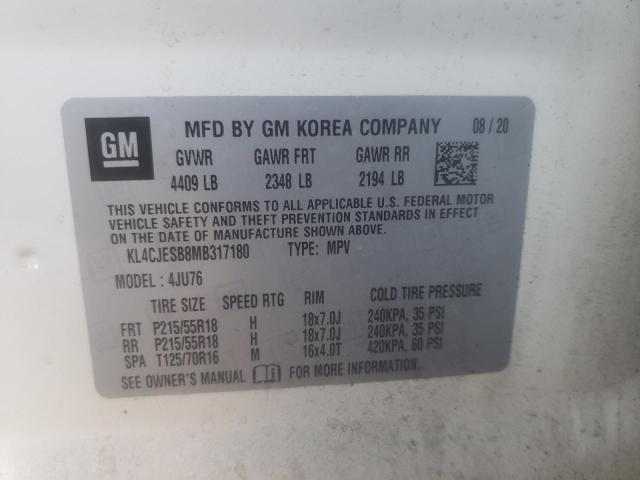 2021 BUICK ENCORE PRE - KL4CJESB8MB317180