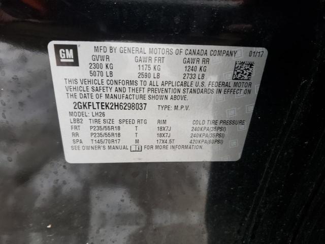 2GKFLTEK2H6298037 GMC Terrain Sle