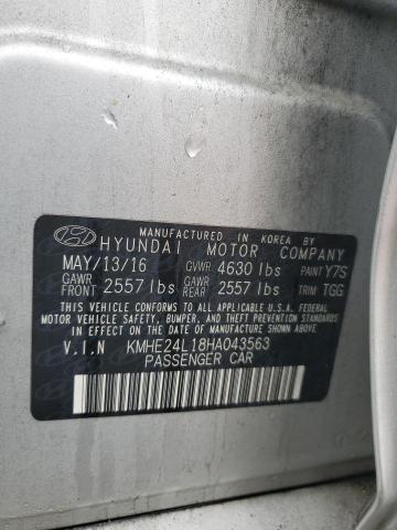 2017 HYUNDAI SONATA HYB - KMHE24L18HA043563