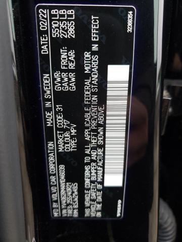 2022 VOLVO XC60 B6 R- YV4062RM4N1046039