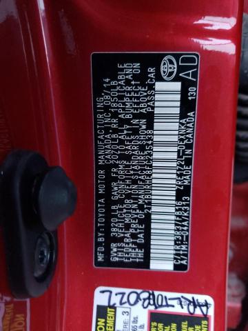2015 TOYOTA COROLLA L 2T1BURHE8FC235438