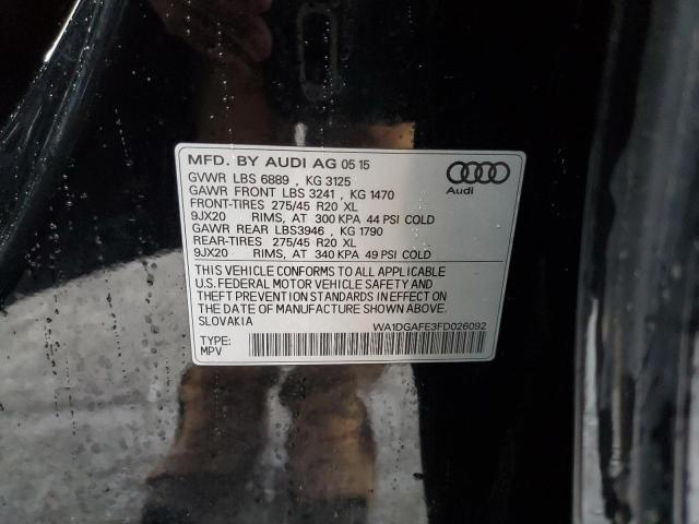 2015 AUDI Q7 PRESTIG - WA1DGAFE3FD026092