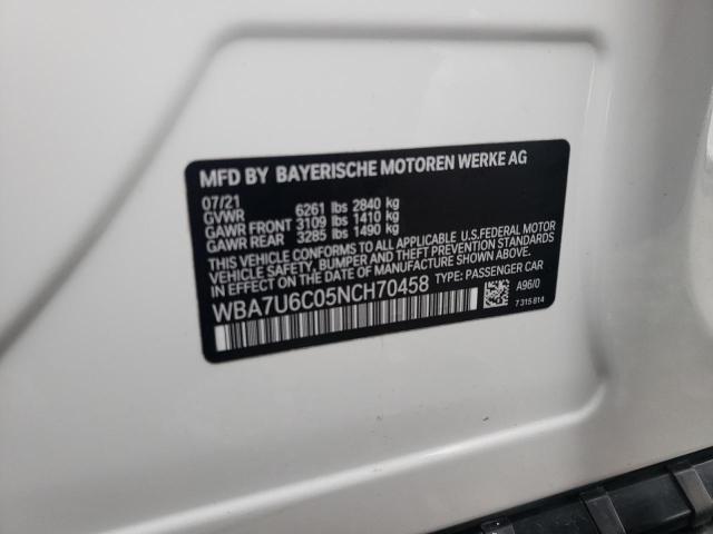 WBA7U6C05NCH70458 BMW M760 Xi