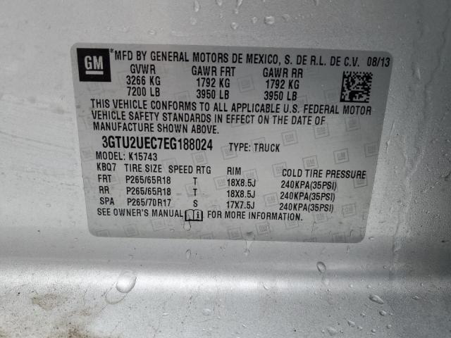 3GTU2UEC7EG188024 GMC Sierra K1500 Sle
