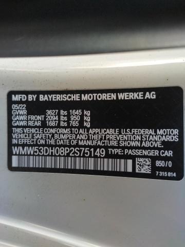 WMW53DH08P2S75149 Mini Cooper