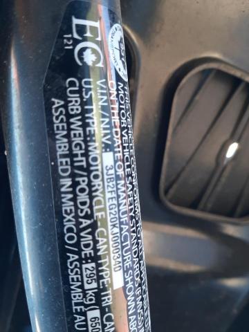 2019 CAN-AM RYKER - 3JB2FEG20KJ000340