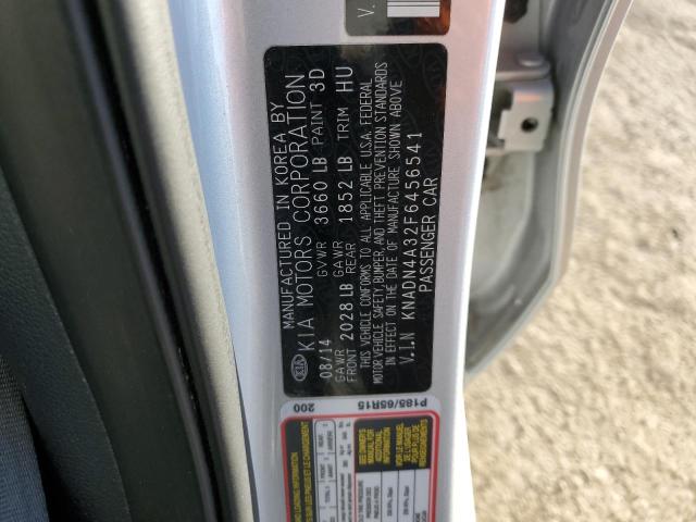 KNADN4A32F6456541 KIA RIO EX