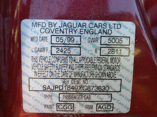 SAJPD1849XC873630 Jaguar XJR