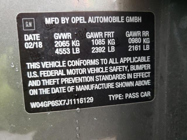 2018 BUICK REGAL ESSE - W04GP6SX7J1116129