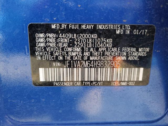 JF1VA2M64H9832905 Subaru Wrx Sti