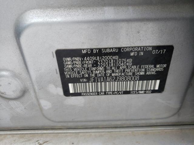 JF1VA1A62J9808008 Subaru WRX