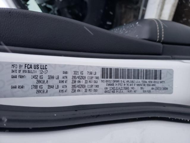 2018 DODGE DURANGO SR 1C4SDJGJ4JC176843