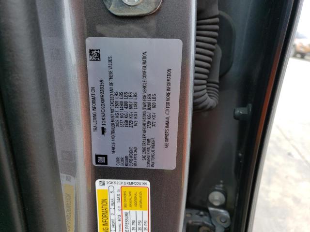 2021 GMC YUKON AT4 1GKS2CKDXMR228159
