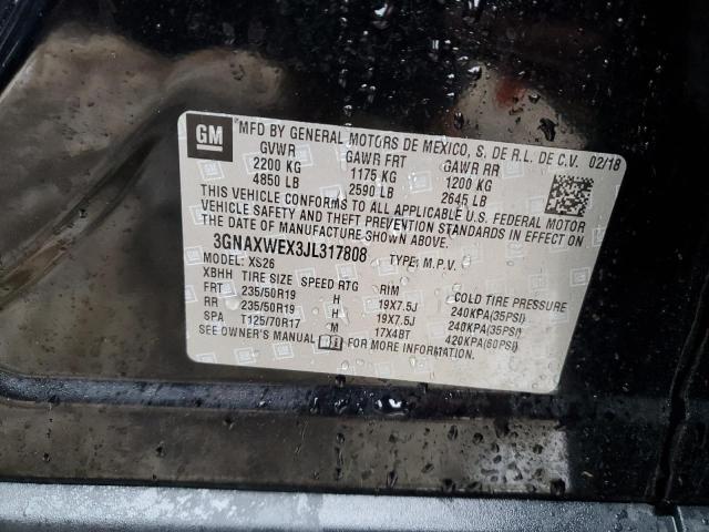 2018 CHEVROLET EQUINOX PR - 3GNAXWEX3JL317808