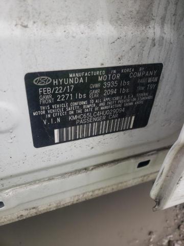 2017 HYUNDAI IONIQ BLUE - KMHC65LC4HU029094