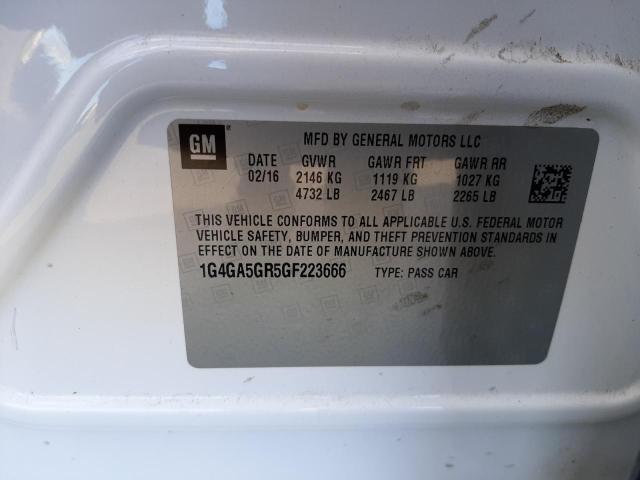 1G4GA5GR5GF223666 Buick Lacrosse