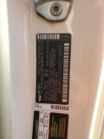 WMWSV3C54BTY10779 Mini COOPER S