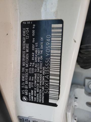 5UXFA13555LY05940 BMW X5