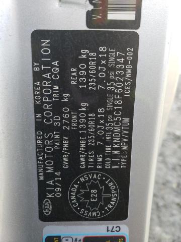 2015 KIA SEDONA EX - KNDMC5C18F6023347