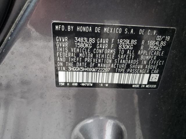 2019 HONDA FIT LX 3HGGK5H4XKM722297