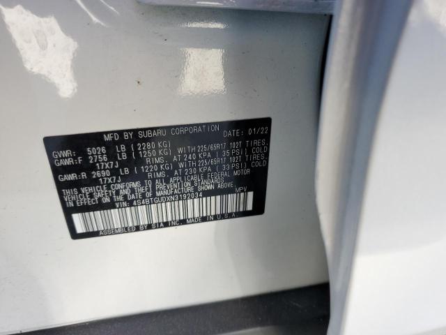 2022 SUBARU OUTBACK WI 4S4BTGUDXN3192034