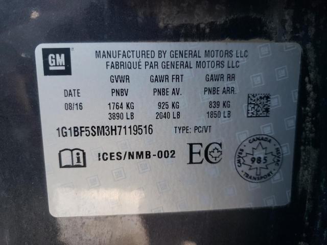 2017 CHEVROLET CRUZE PREM - 1G1BF5SM3H7119516