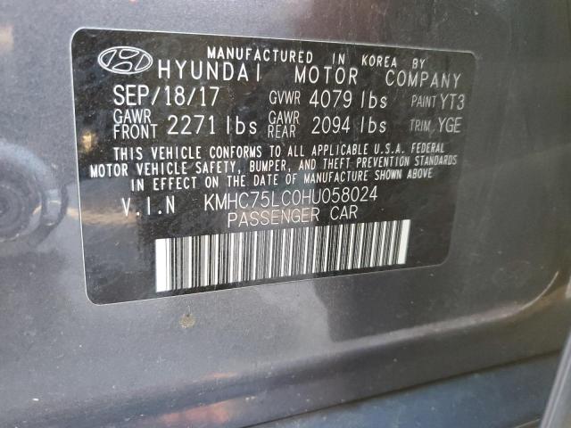 2017 HYUNDAI IONIQ SEL - KMHC75LC0HU058024