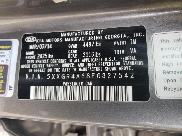 5XXGR4A68EG327542 KIA OPTIMA SX