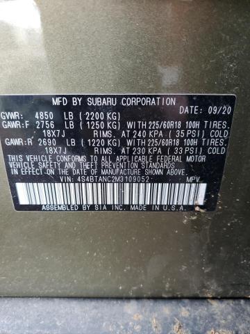 4S4BTANC2M3109052 Subaru Outback Limited
