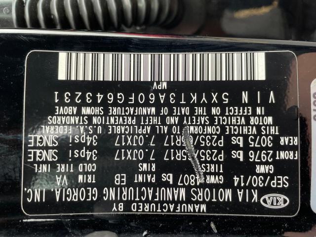 5XYKT3A60FG643231 KIA SORENTO LX
