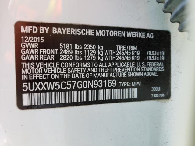 2016 BMW X4 XDRIVE3 - 5UXXW5C57G0N93169