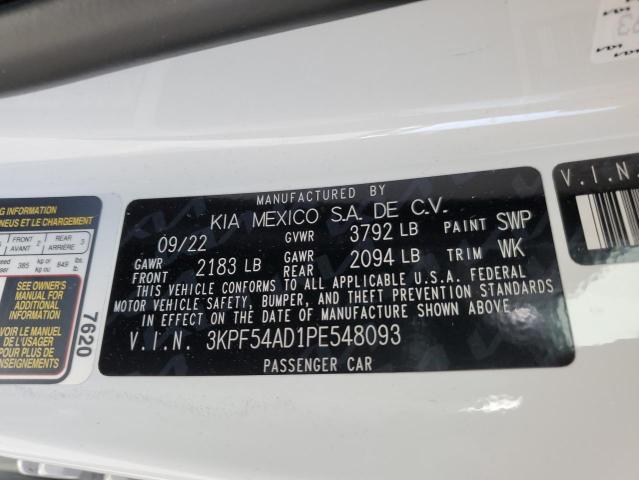 3KPF54AD1PE548093 KIA Forte Gt Line