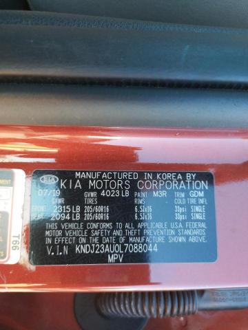 KNDJ23AU0L7088044 KIA SOUL LX
