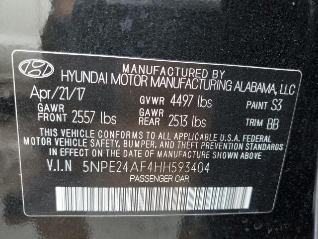 5NPE24AF4HH593404 Hyundai SONATA SE