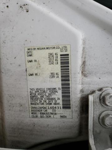 1N4AL2AP0AC140431 2010 Nissan Altima Base