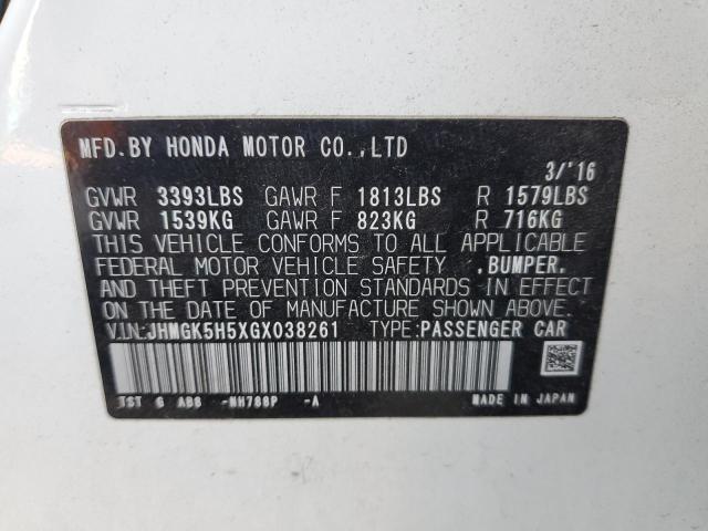 2016 HONDA FIT LX - JHMGK5H5XGX038261