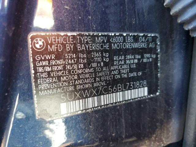 5UXWX7C56BL731828 BMW X3 Xdrive35i