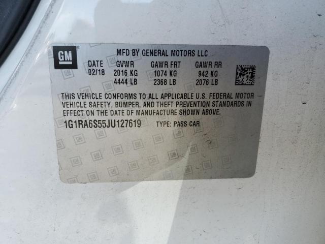 VIN 1G1RA6S55JU127619 2018 Chevrolet Volt, LT no.12