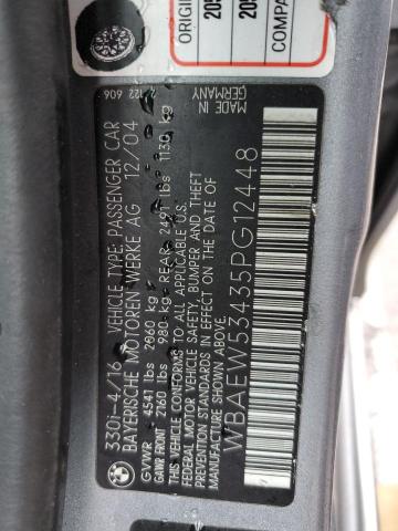 WBAEW53435PG12448 BMW 330 XI