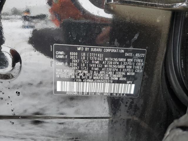 4S4WMAJD9N3425319 Subaru Ascent Onyx Edition