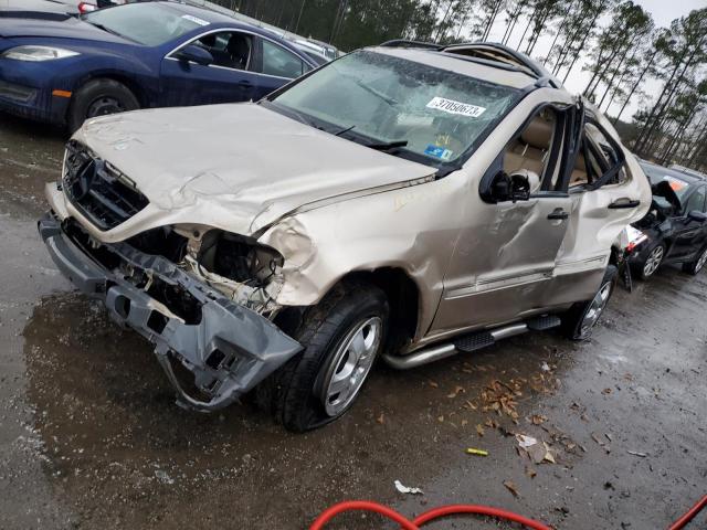 Salvage cars for sale from Copart Harleyville, SC: 2002 Mercedes-Benz ML 320