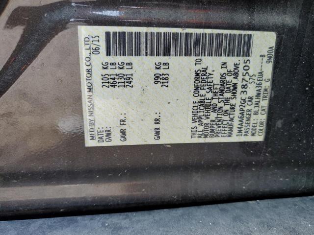 2016 NISSAN MAXIMA 3.5 - 1N4AA6AP2GC387505