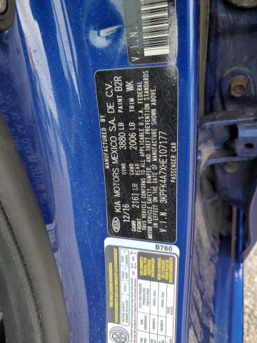 3KPFK4A7XHE107177 KIA FORTE LX