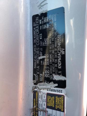 KNDPM3AC2J7461531 KIA Sportage Lx