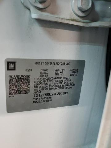 2018 CHEVROLET MALIBU HYB - 1G1ZF5SU2JF204583