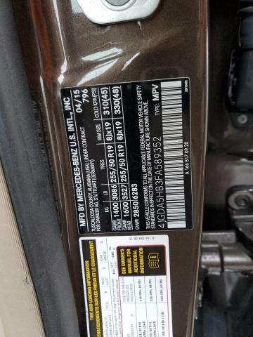 2015 MERCEDES-BENZ ML 350 4MA - 4JGDA5HB3FA589352