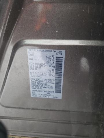 5N1AR2MM0EC666604 Nissan Pathfinder S