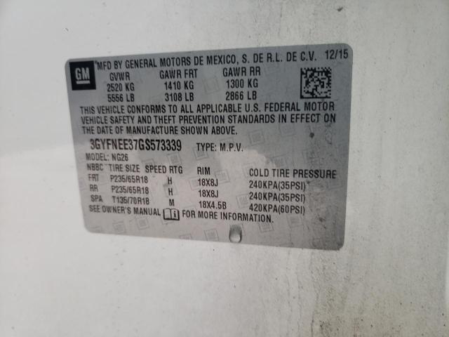3GYFNEE37GS573339 Cadillac SRX