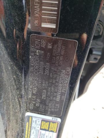 KNAFK4A69E5212854 KIA FORTE LX